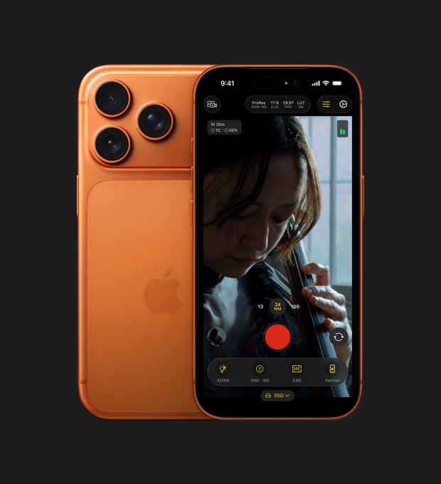 ProRes RAW. iPhone 17 Pro adalah ponsel pintar pertama yang mendukung kodek video terdepan di industri yang dikembangkan Apple, yang menawarkan level kontrol dan kualitas tertinggi.