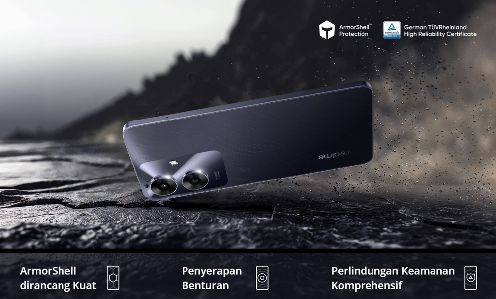 IP64 Water Resistance realme Note 60